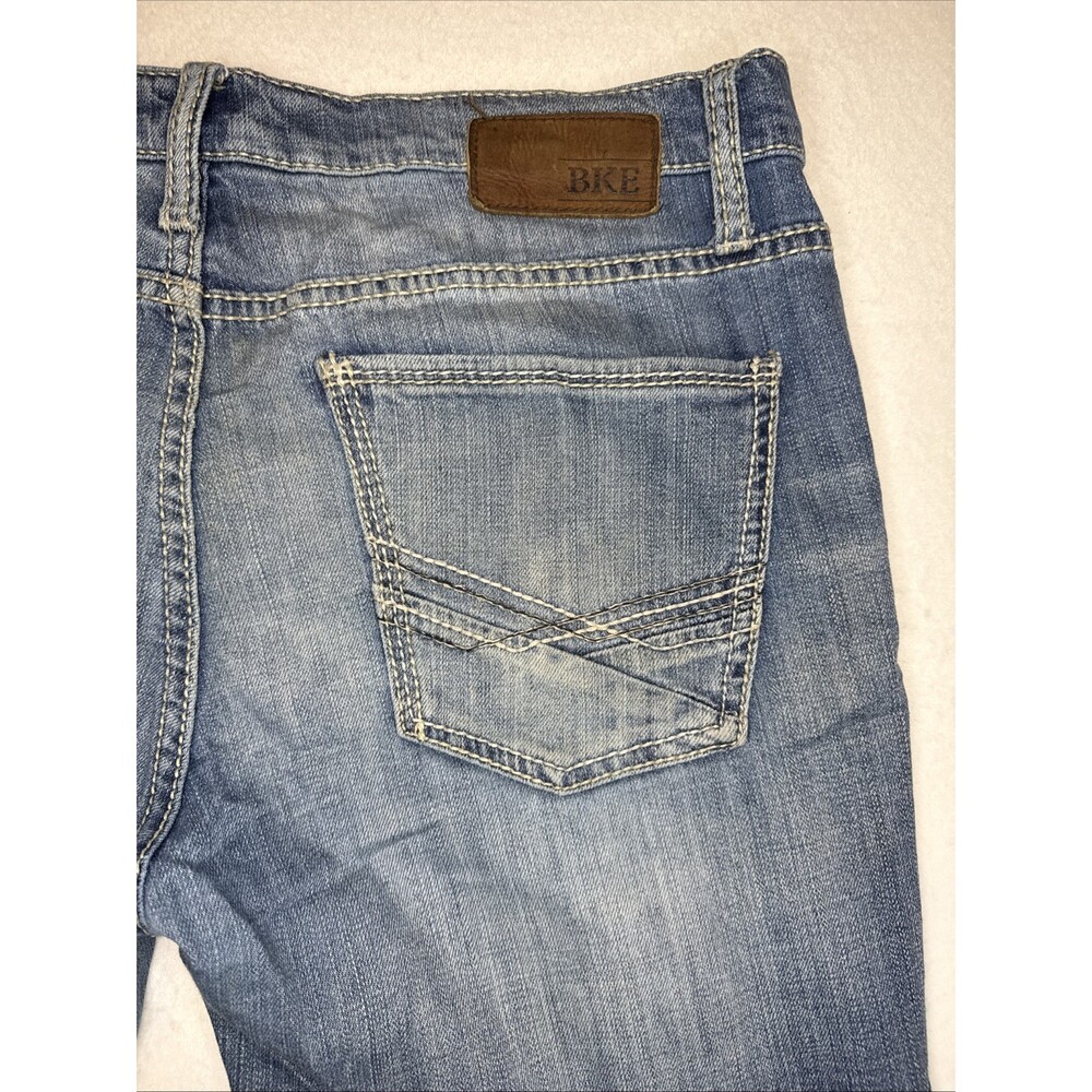BKE Jake Jeans Mens 34 XL Straight Leg Denim Distressed Wash SOFT 99% Cotton - Picture 14 of 16